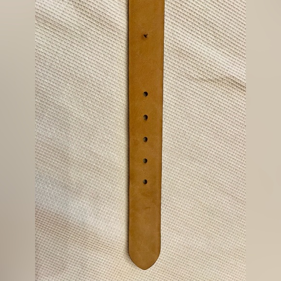 🤩💫VINTAGE Genuine Leather/Calf Hide Leopard Print Belt w/ Horn Buckle, Medium - Picture 7 of 9